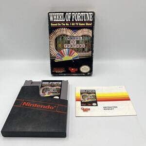 Wheel Of Fortune Nintendo NES Complete In Box w Manual! ~ Fast Shipping!